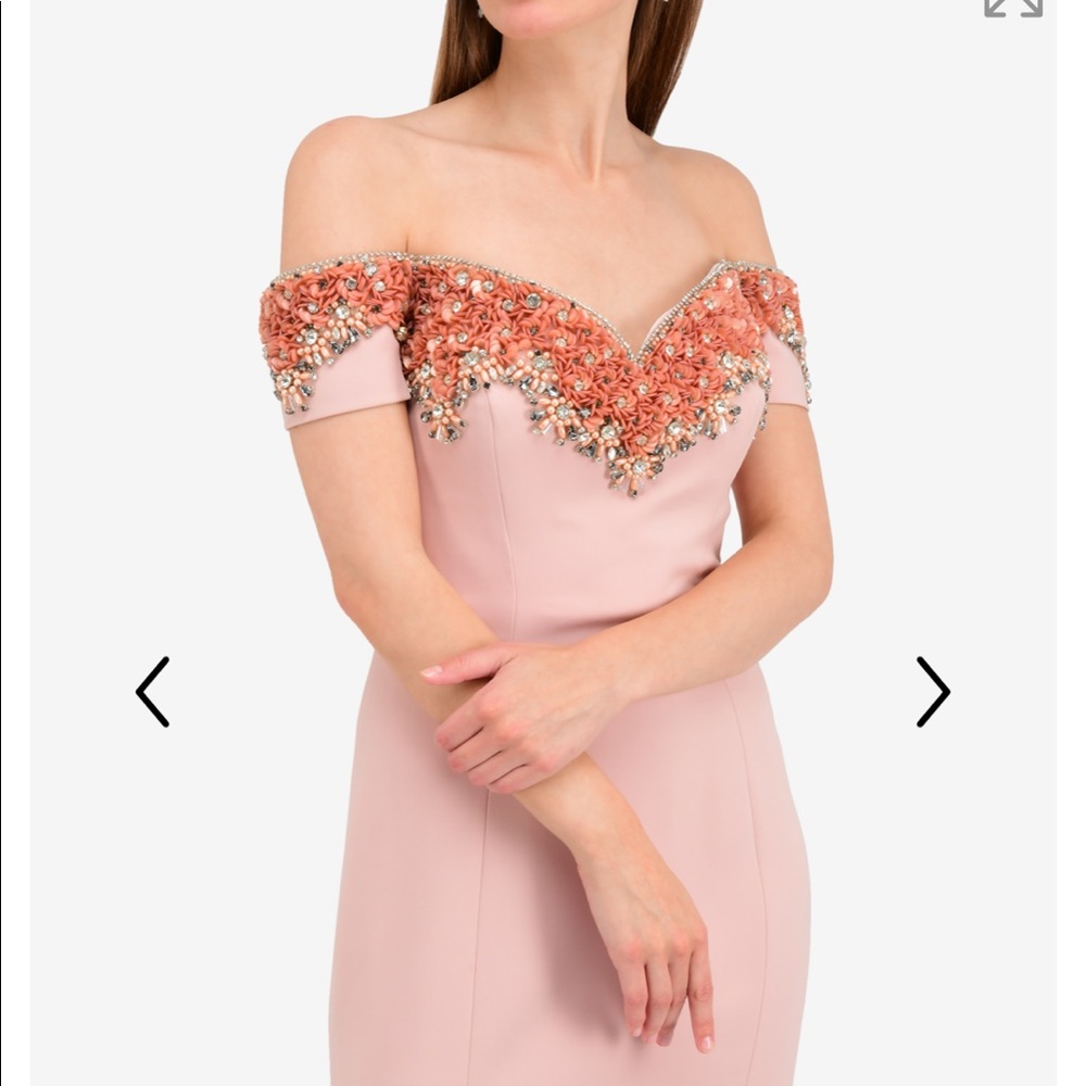 Badgley Mischka - Beaded Evening Dress